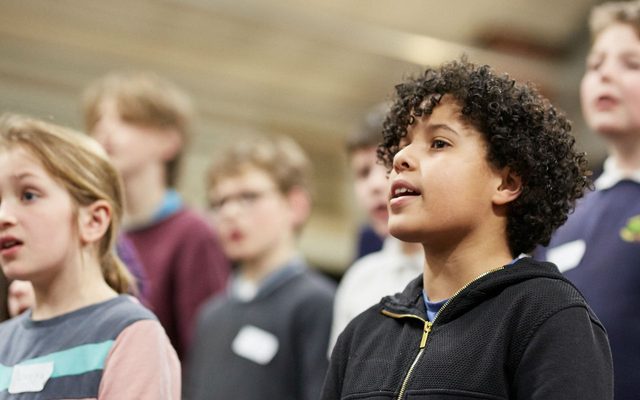 Opera North Children's Chorus in rehearsal © Justin Slee